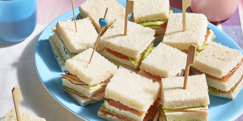 Sandwich kip en sandwich zalm 
