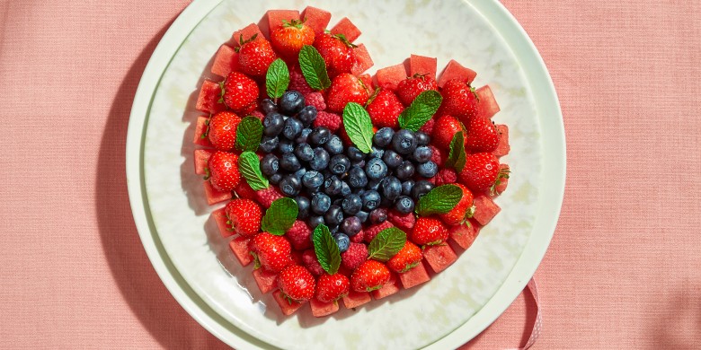 Hartjes-fruitsalade