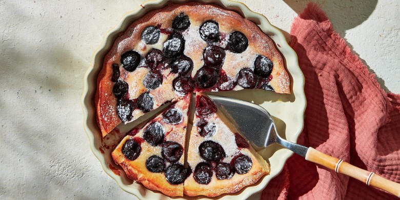 Klassieke kersenclafoutis uit de airfryer