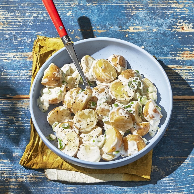 Aardappelsalade met yoghurtdressing