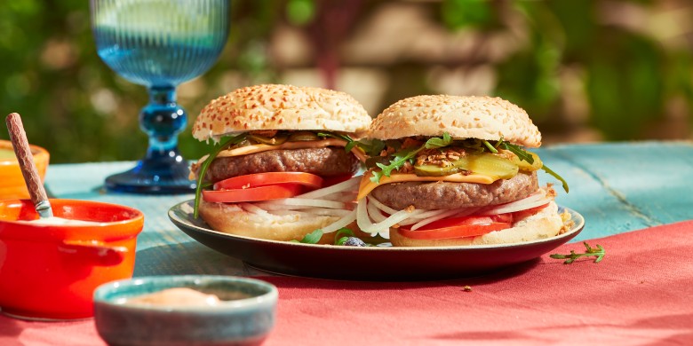 Vegetarische cheeseburger