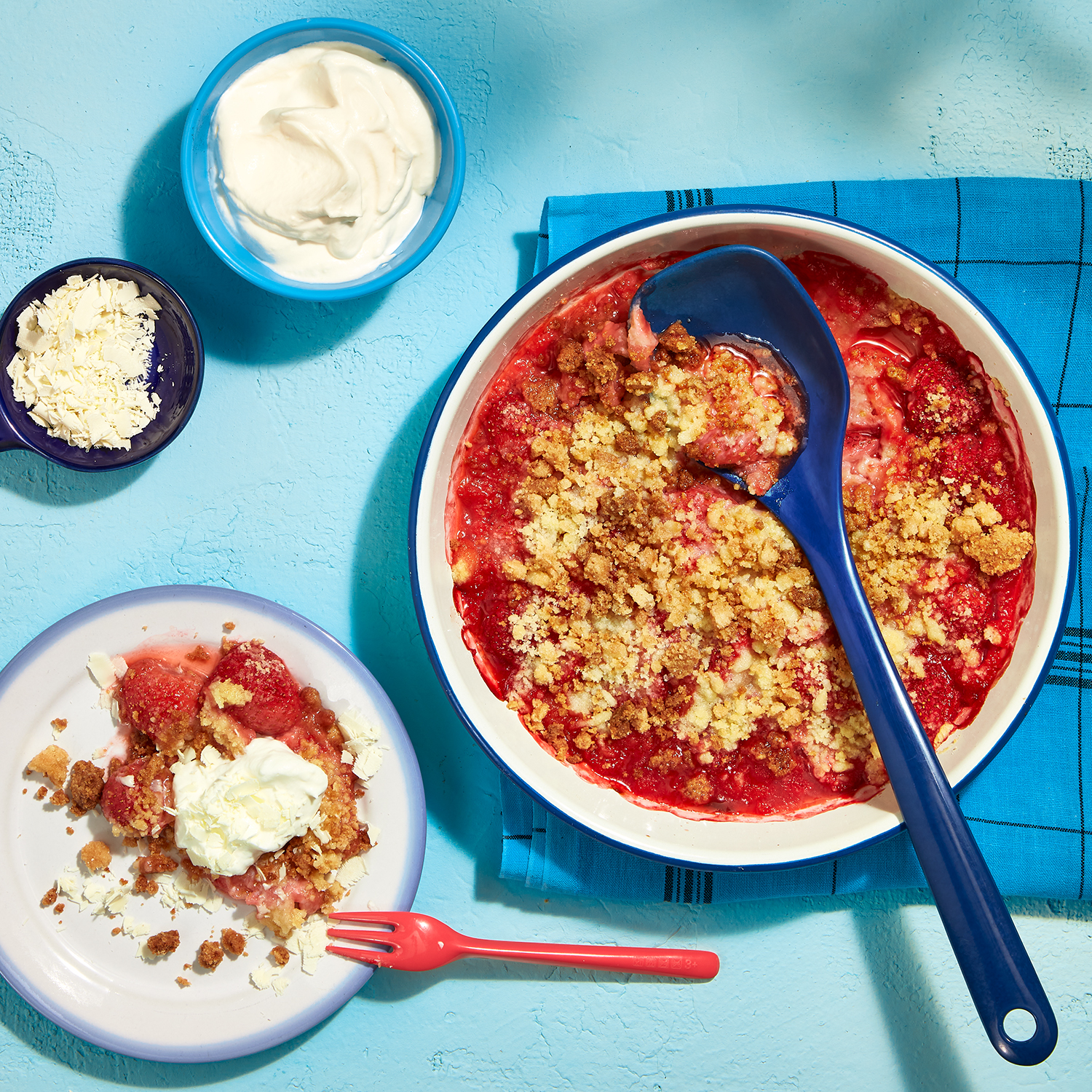 Aardbeiencrumble