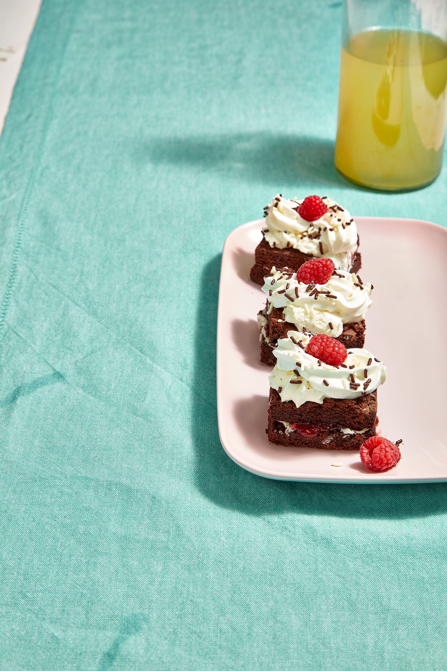 Brownie-stapeltaartjes