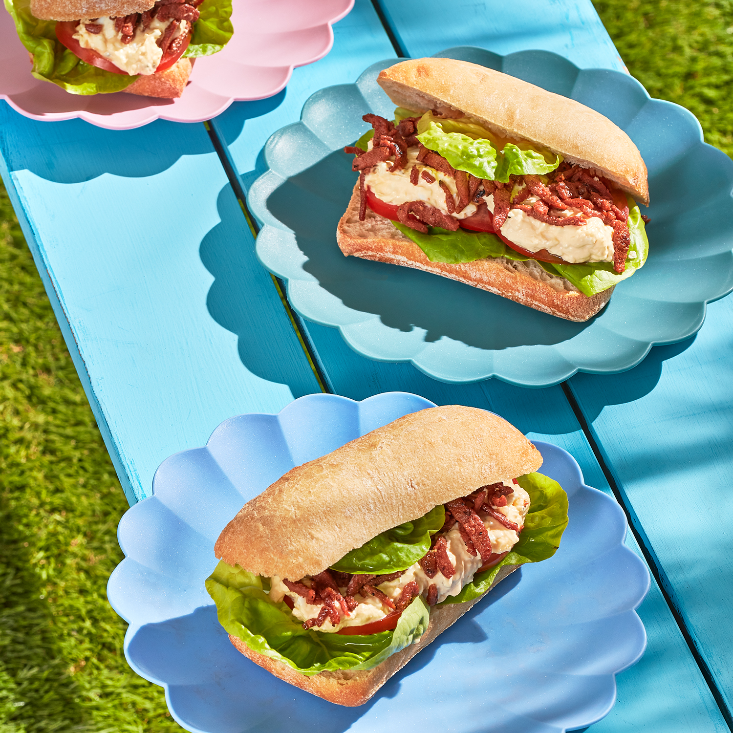 Vegetarische BLT met eiersalade