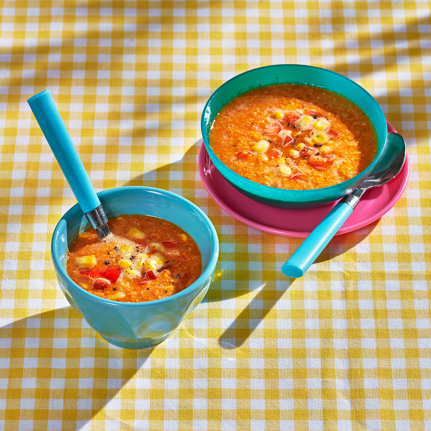 Mexicaanse maïssoep met paprika
