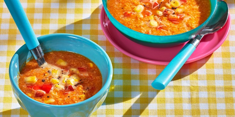 Mexicaanse maïssoep met paprika