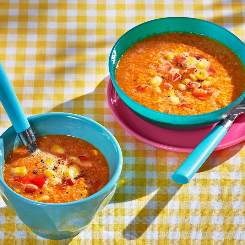Mexicaanse maïssoep met paprika