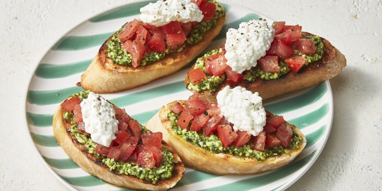 Eiwitrijke bruschetta