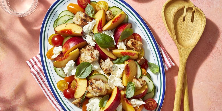 Panzanella met nectarine