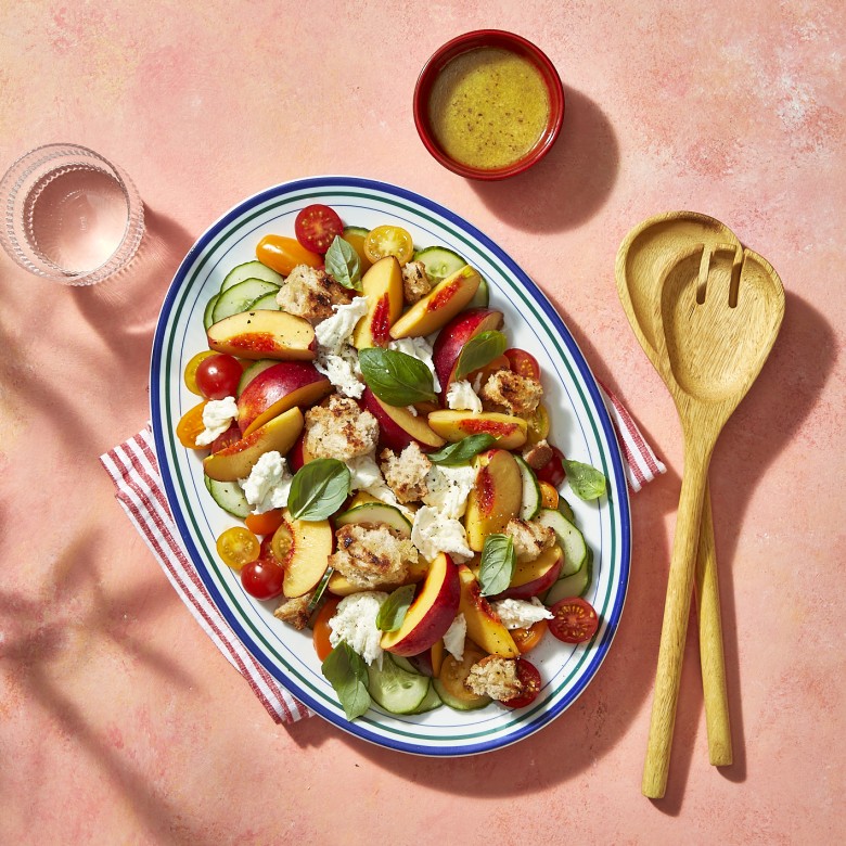 Panzanella met nectarine