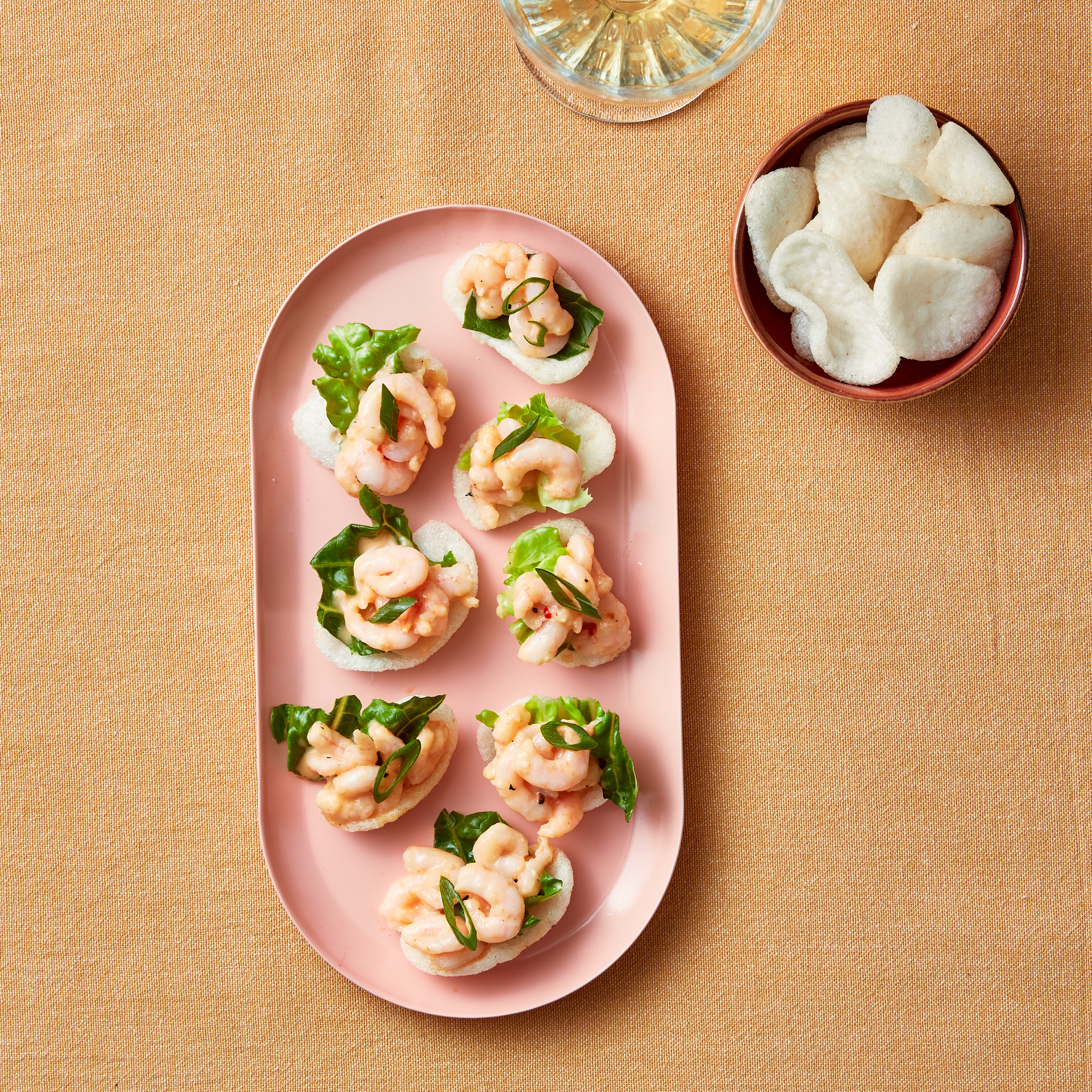 Kroepoekbite met garnalen