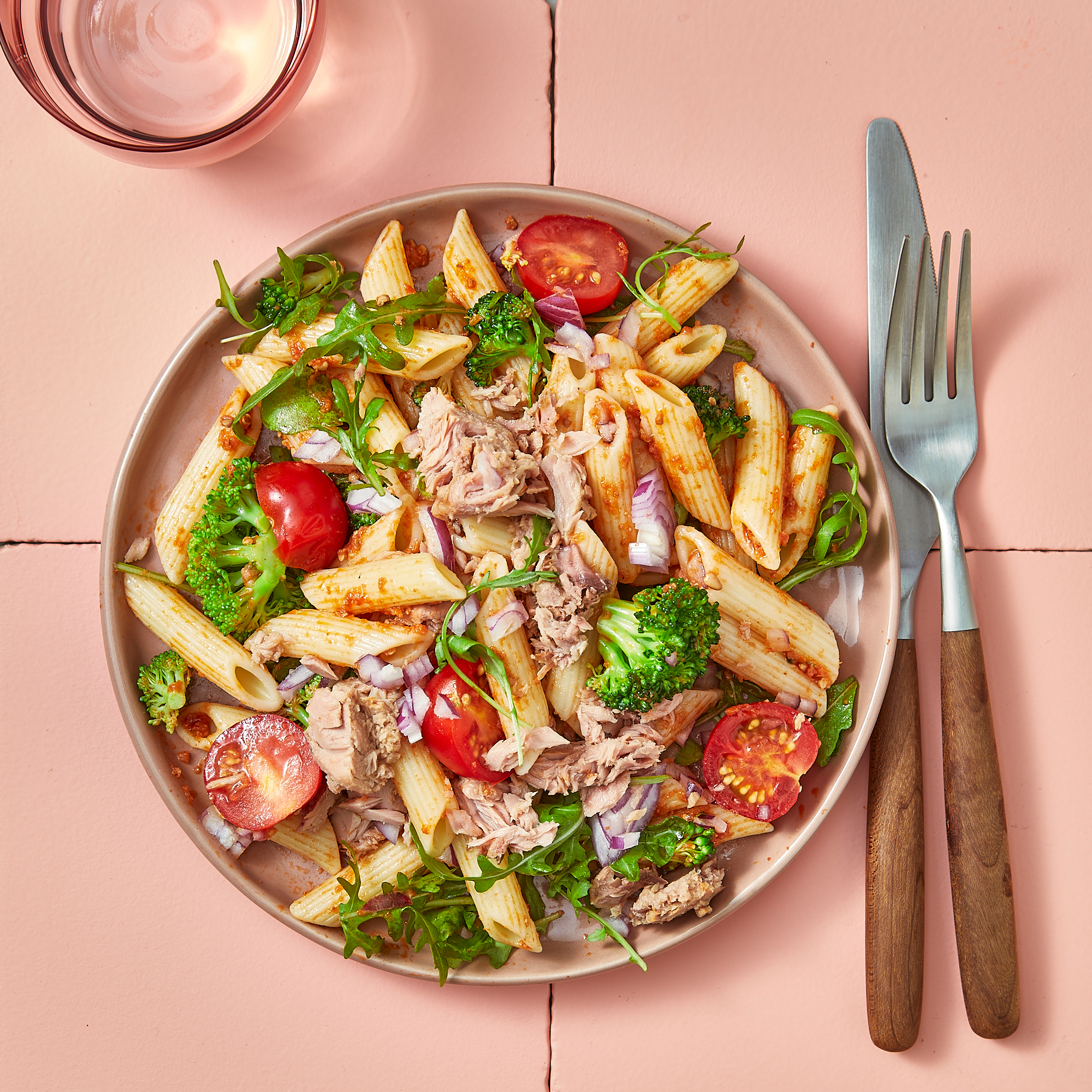 Pastasalade met tonijn