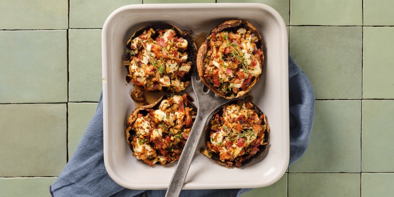 Gevulde portobello uit de oven