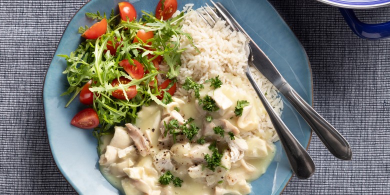 Zelfgemaakte kippenragout