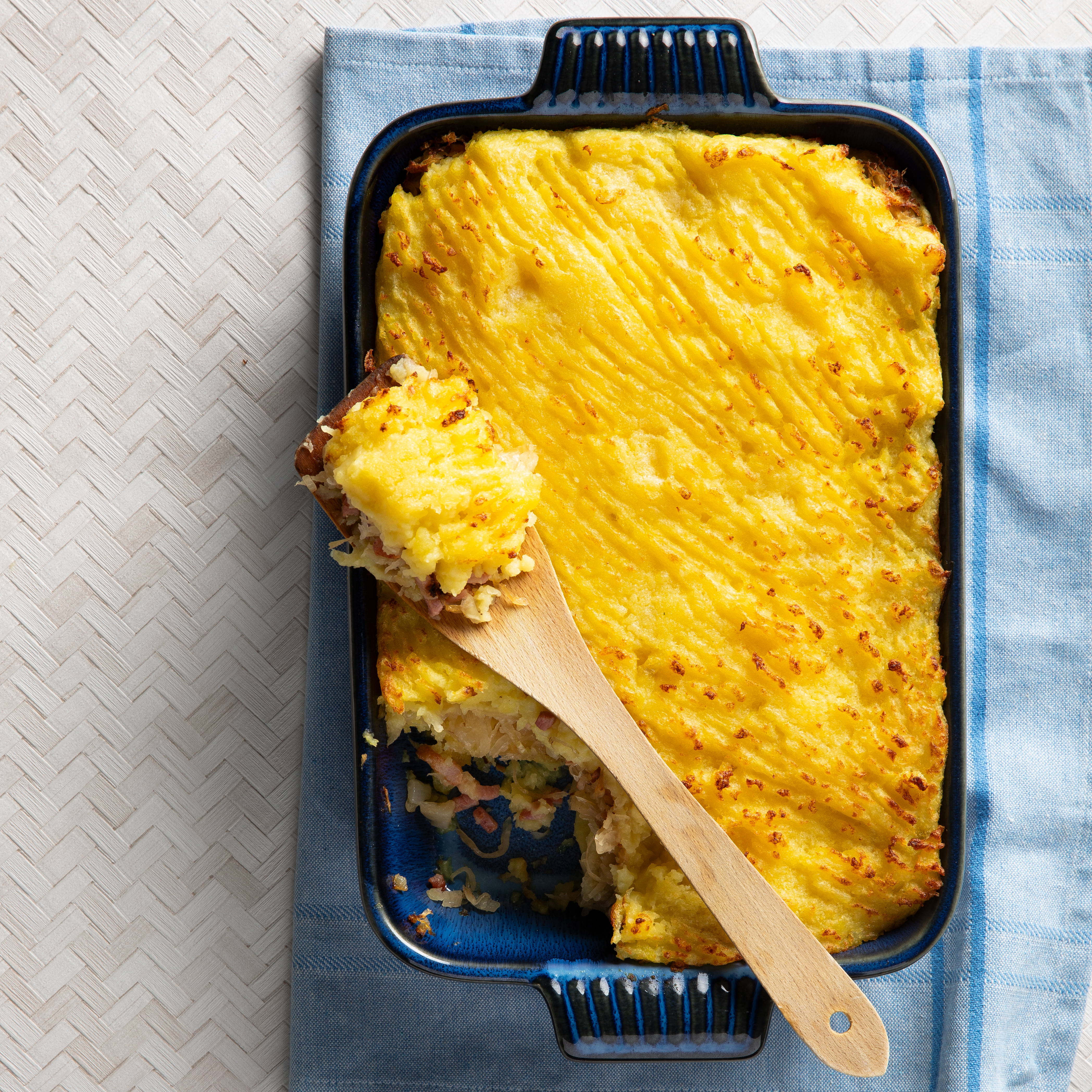 Zuurkool ovenschotel
