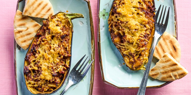 Gevulde aubergine