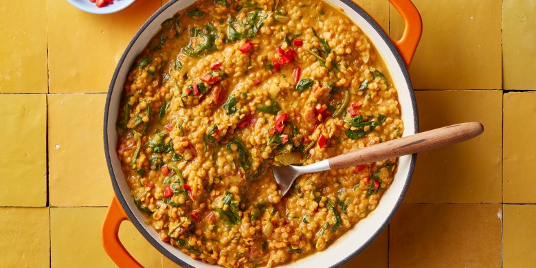 Dahl met rode linzen