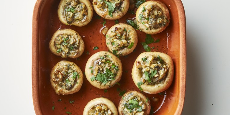 Gevulde champignons uit de oven