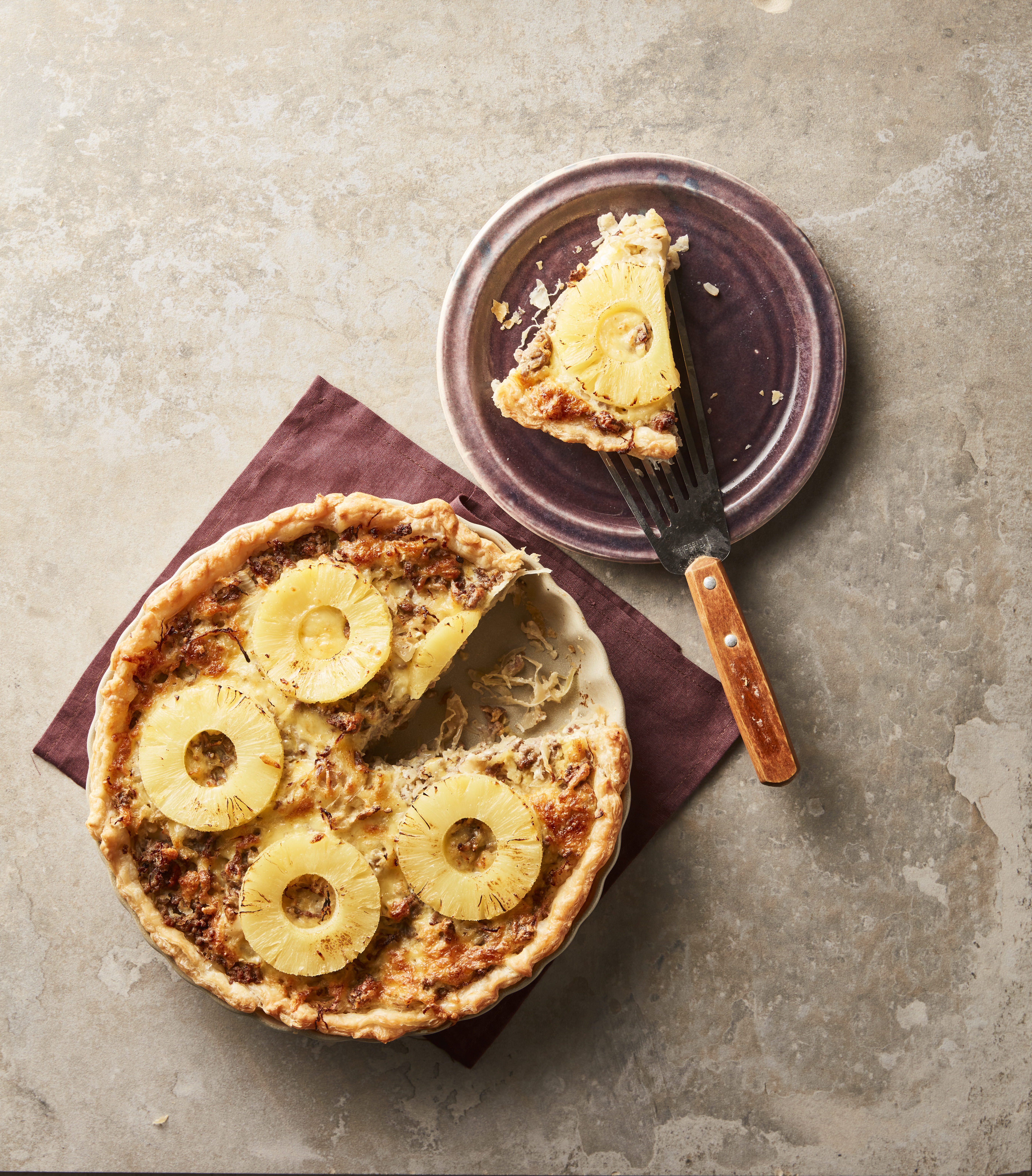 Zuurkoolquiche met gehakt