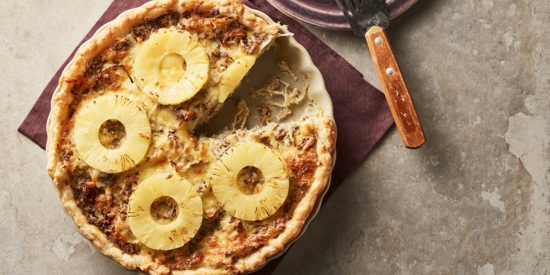 Zuurkoolquiche met gehakt