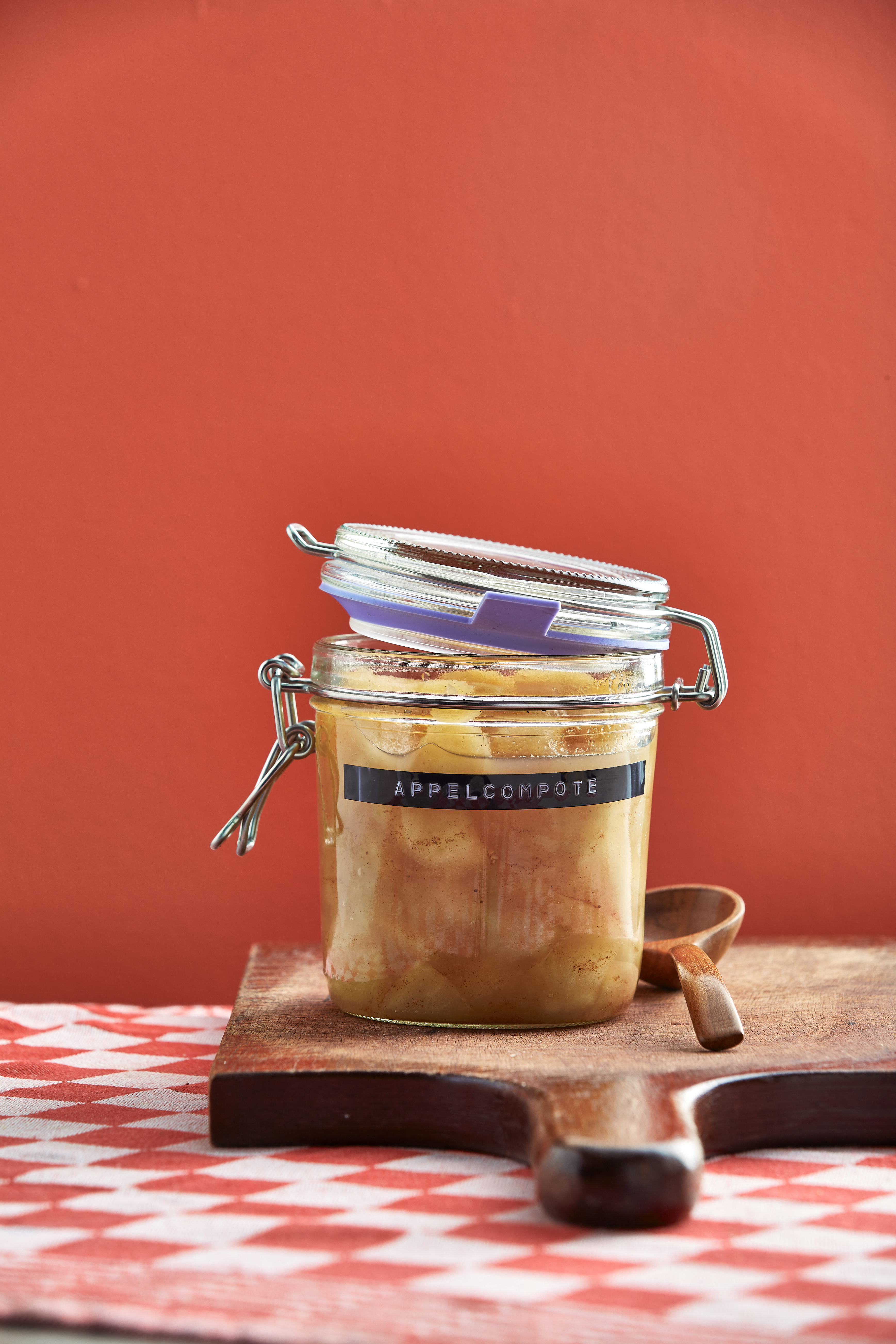 Appelcompote met stukjes appel