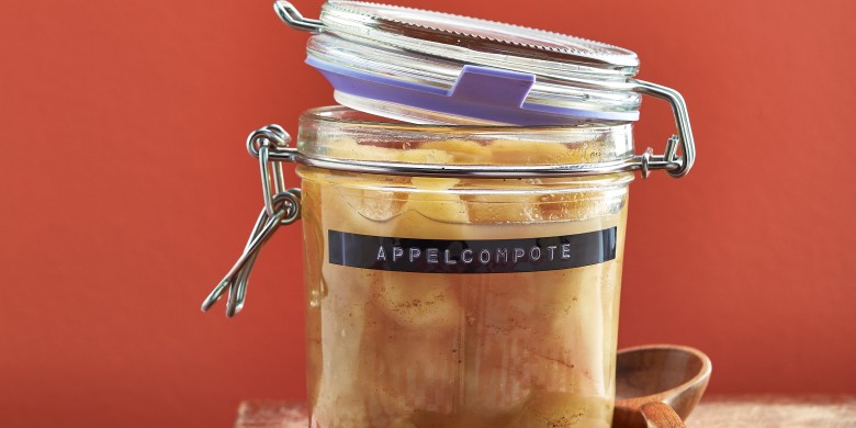 Appelcompote met stukjes appel