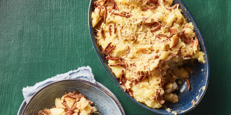 Hete bliksem met plantaardige spekjes