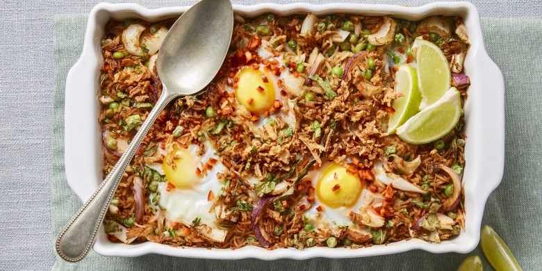 Nasi uit de oven met paksoi