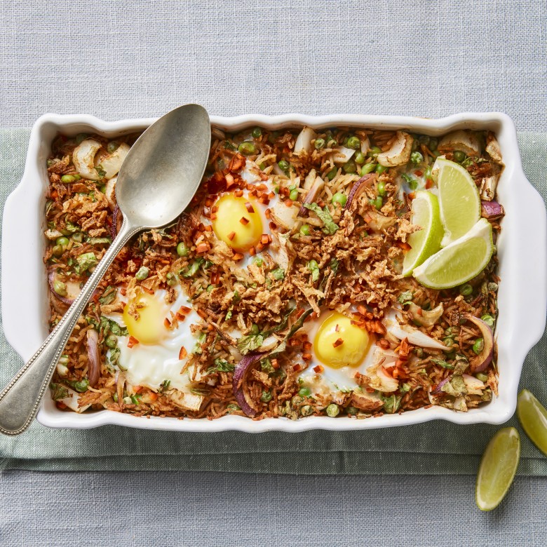 Nasi uit de oven met paksoi