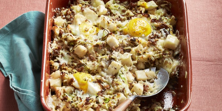 Spitskool ovenschotel met gehakt