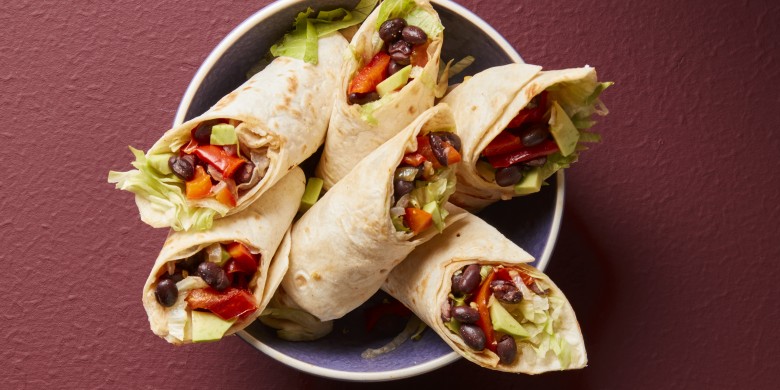 Wraps met Mexicaanse bonenstoof