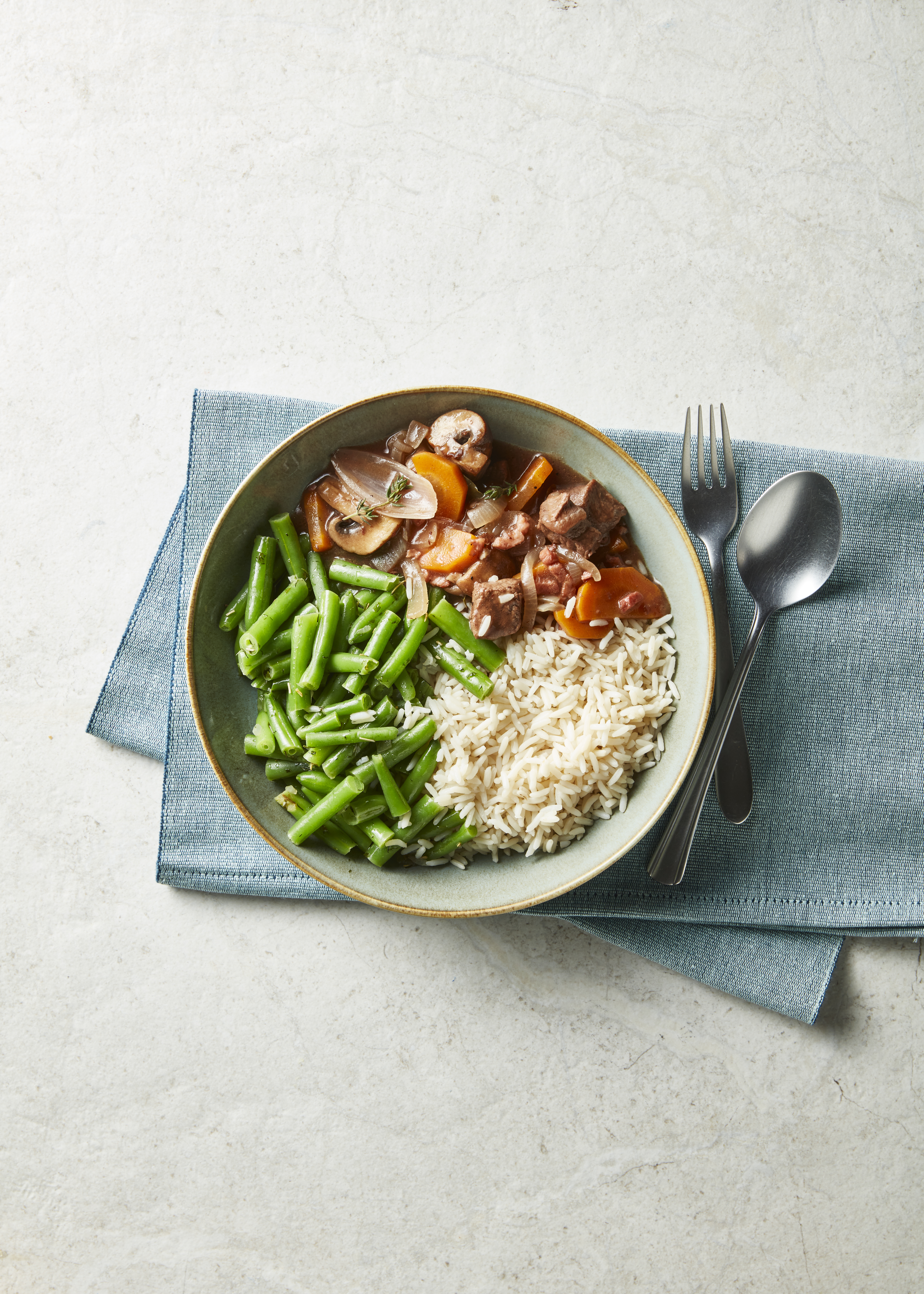 Boeuf bourguignon met rijst