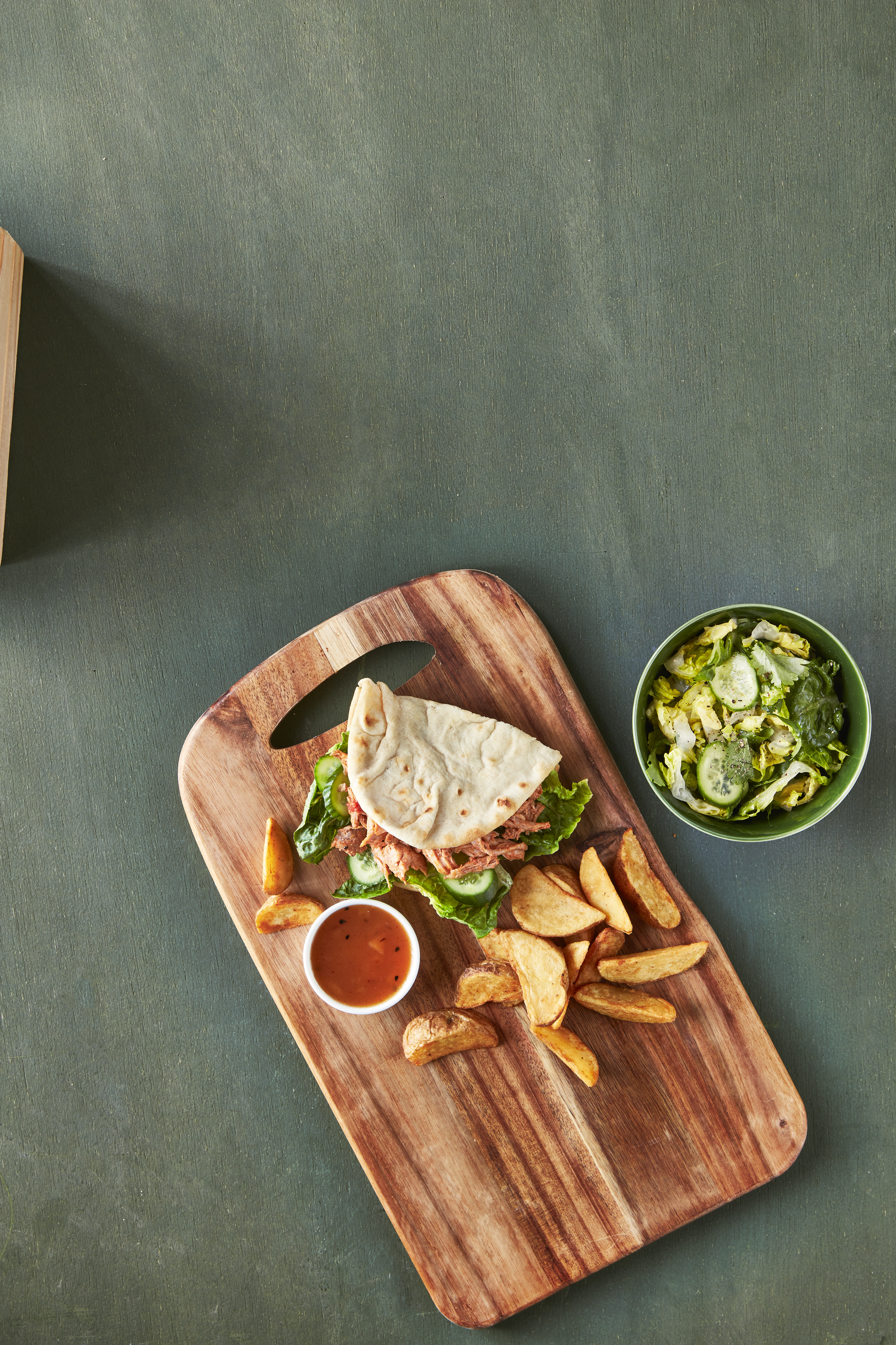 Kipcurry flatbread met aardappelpartjes uit de airfryer