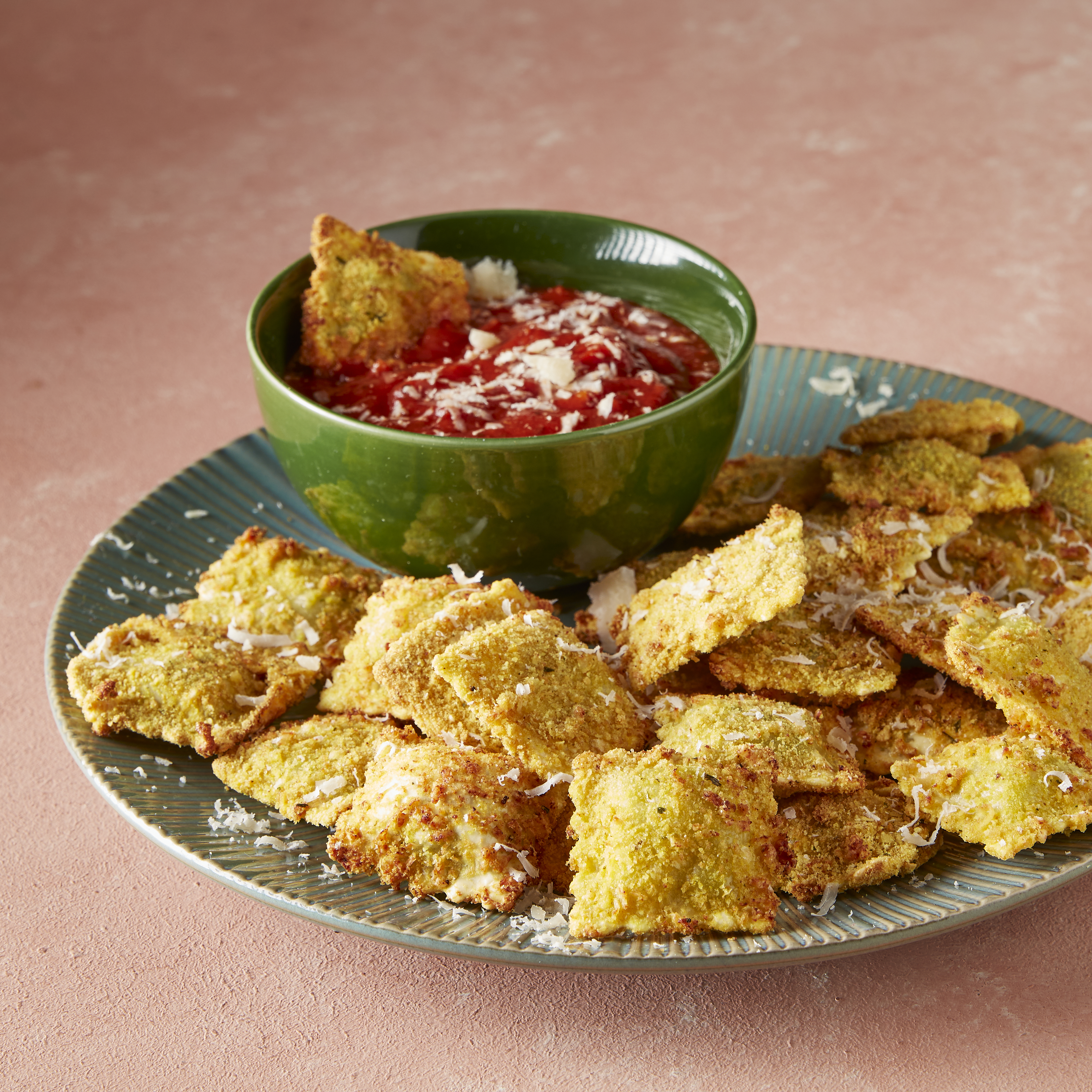 Krokante ravioli uit de airfryer