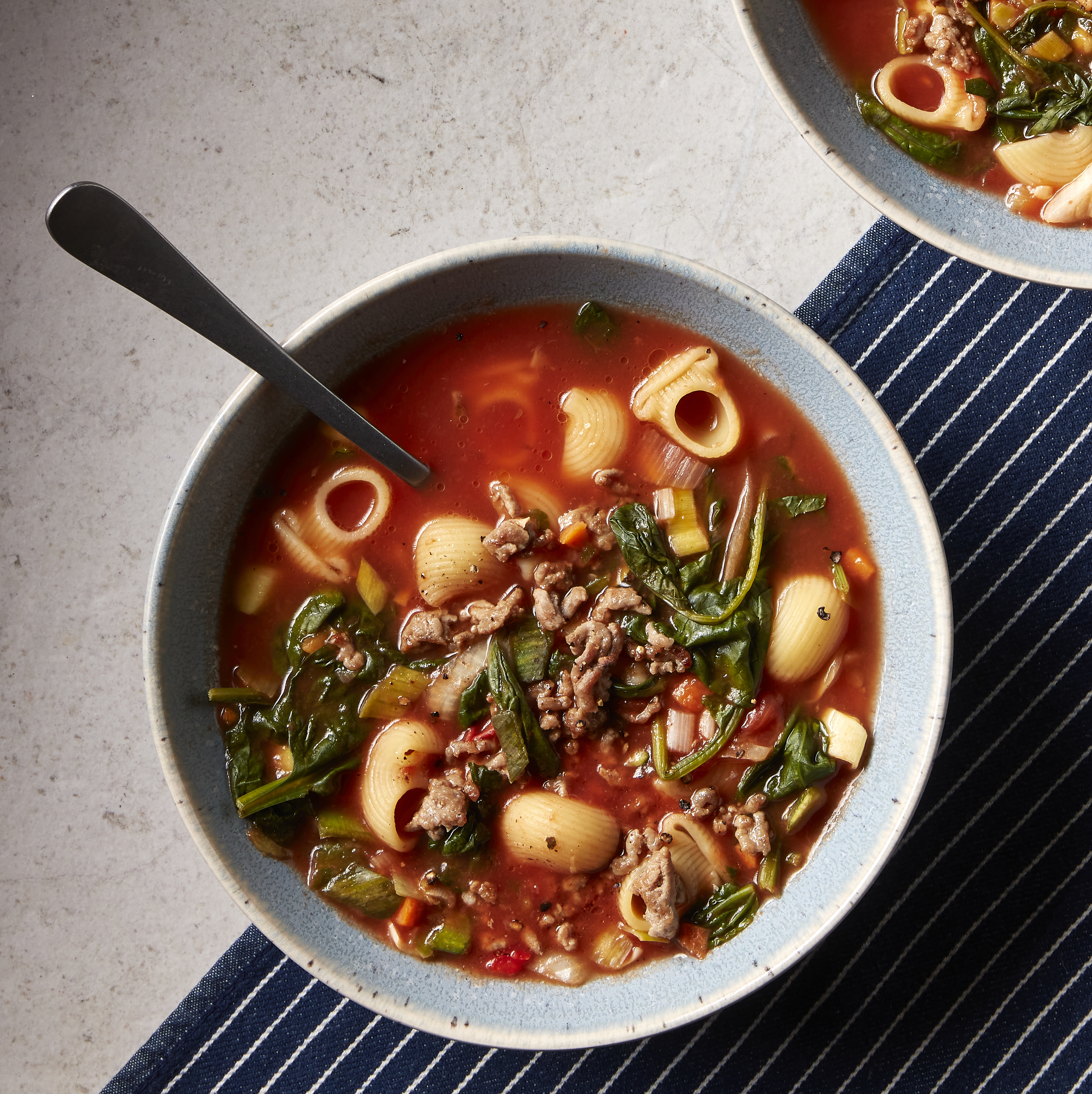 Toscaanse maaltijdsoep met gehakt