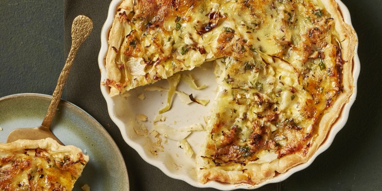 Quiche met witte kool