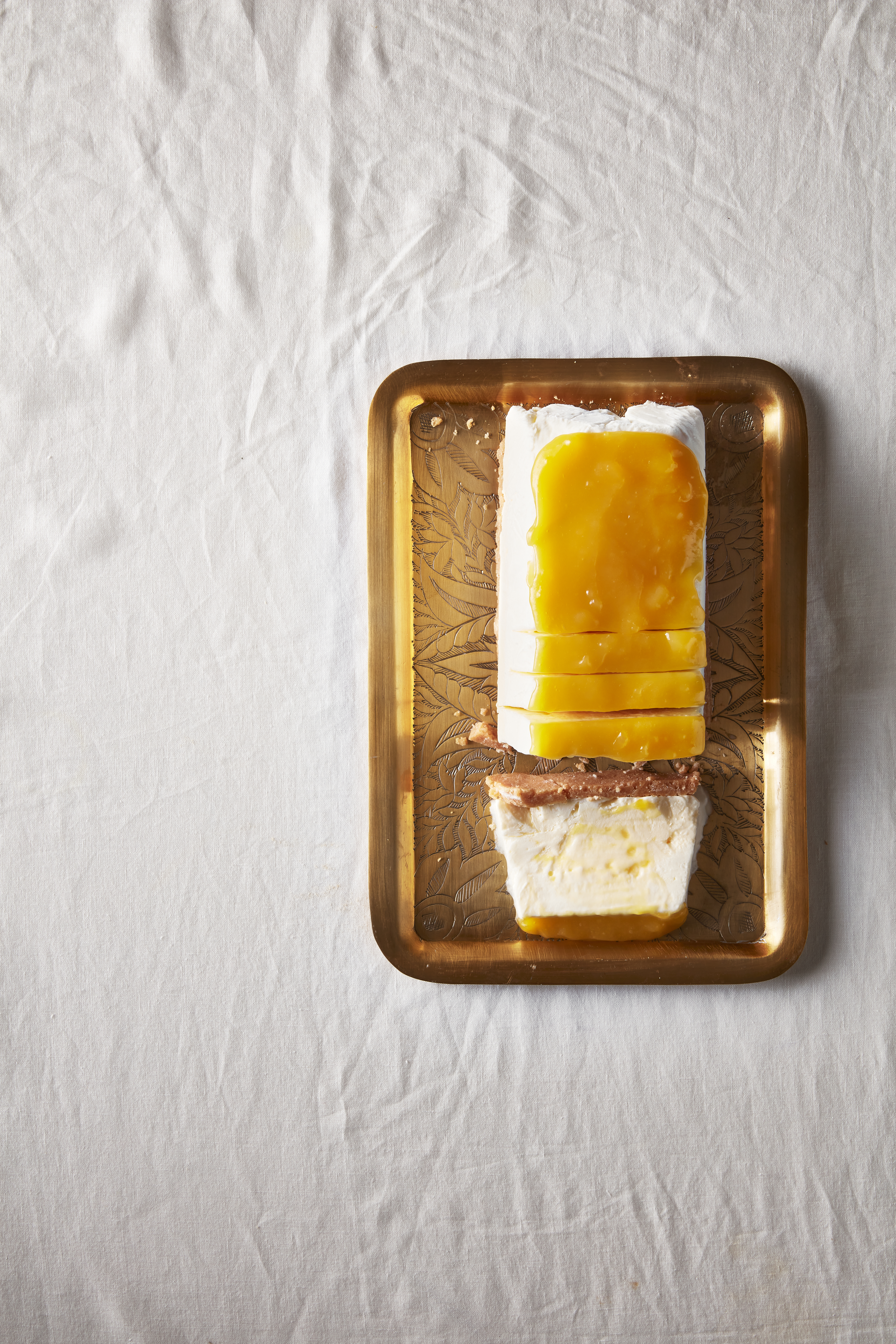 IJstaart met lemoncurd en yoghurt