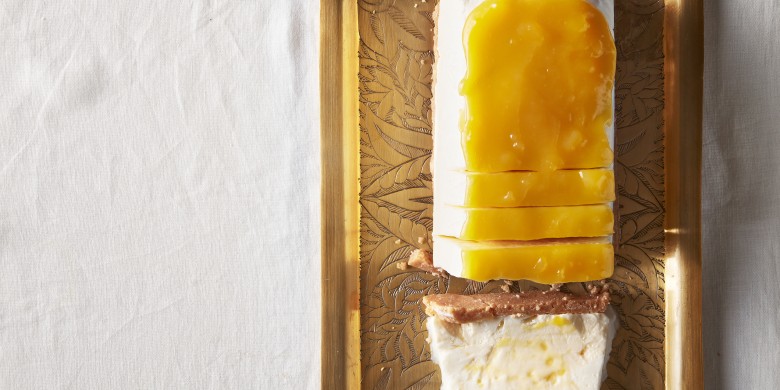 IJstaart met lemoncurd en yoghurt