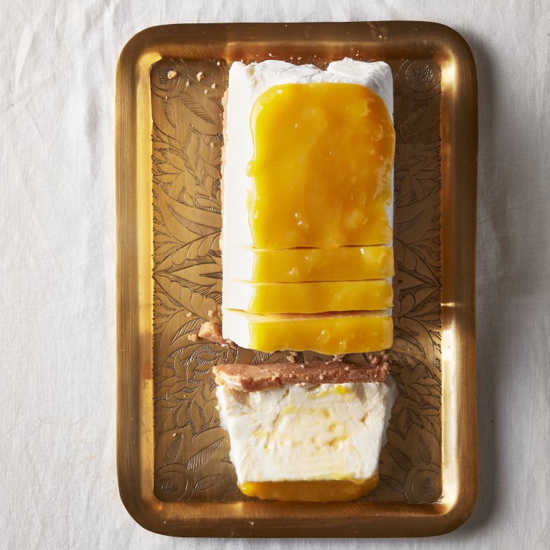 IJstaart met lemoncurd en yoghurt