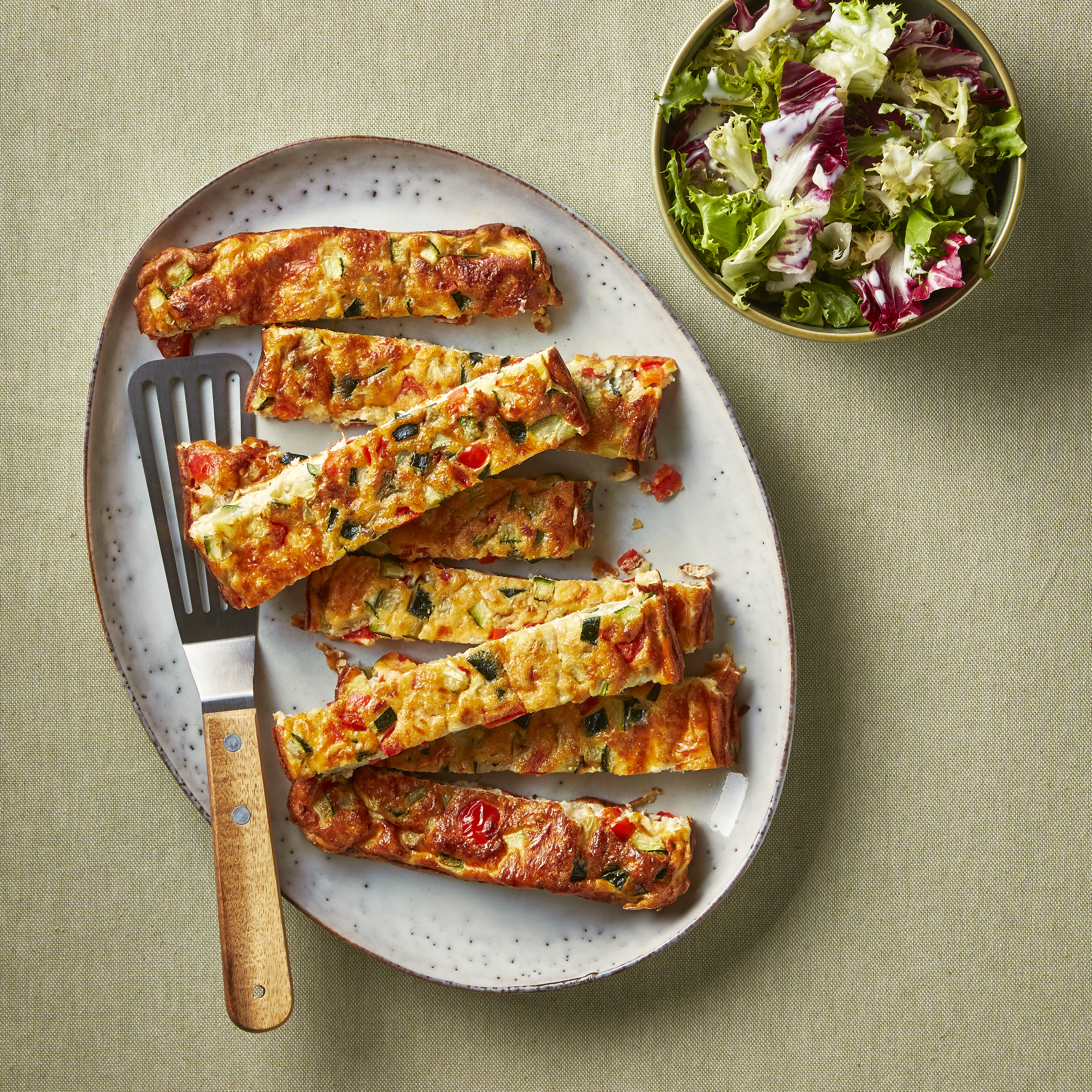 Vegetarische frittata uit de airfryer