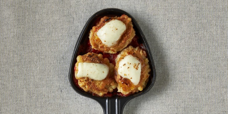 Gegratineerde kip met mozzarella
