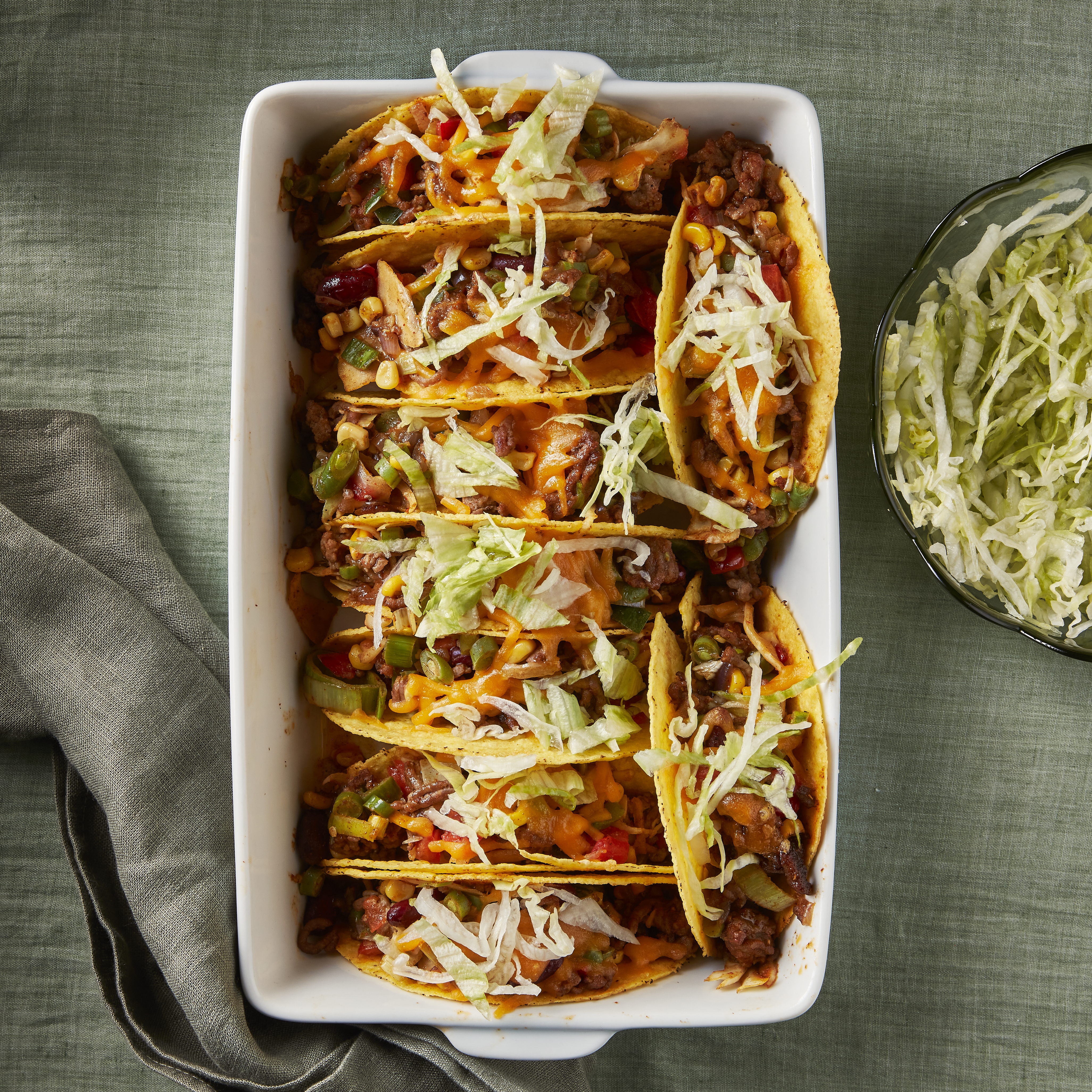 Taco's met gehakt uit de oven