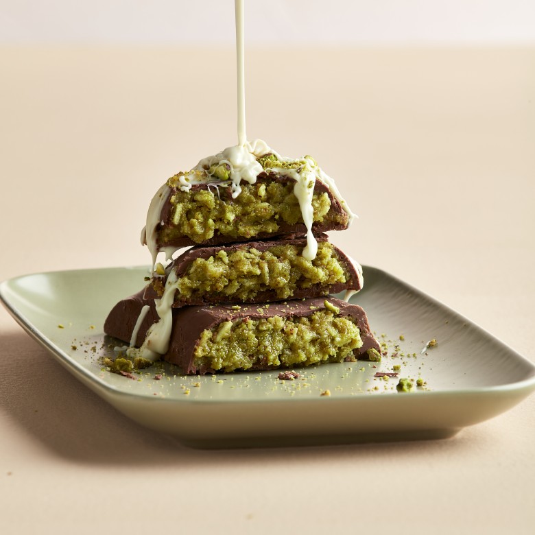 Dubai-style chocoladereep met chips