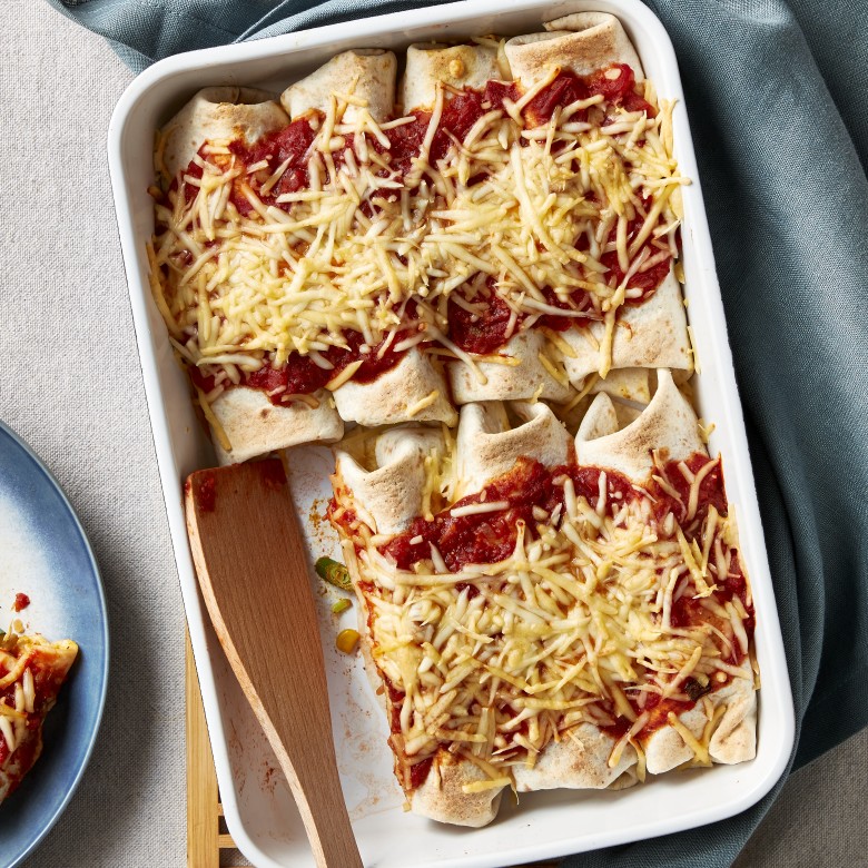 Groente-enchilada's