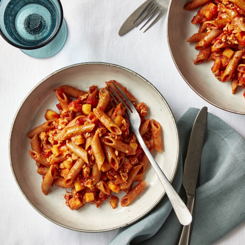 Volkorenpasta kip bolognese