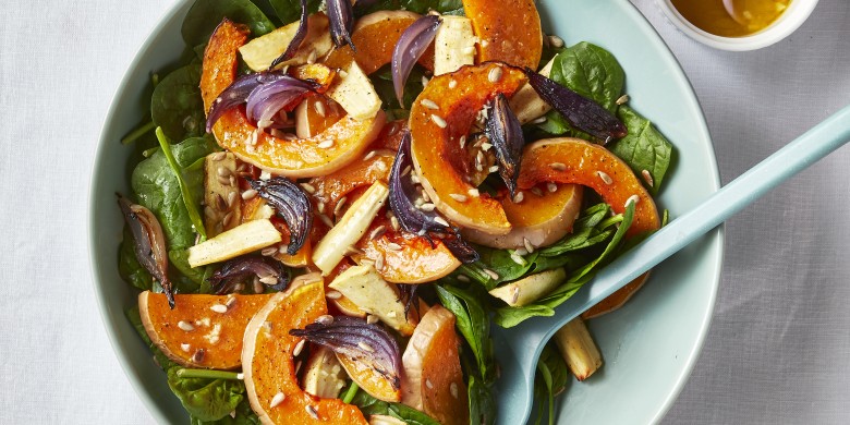 Salade van geroosterde wintergroenten