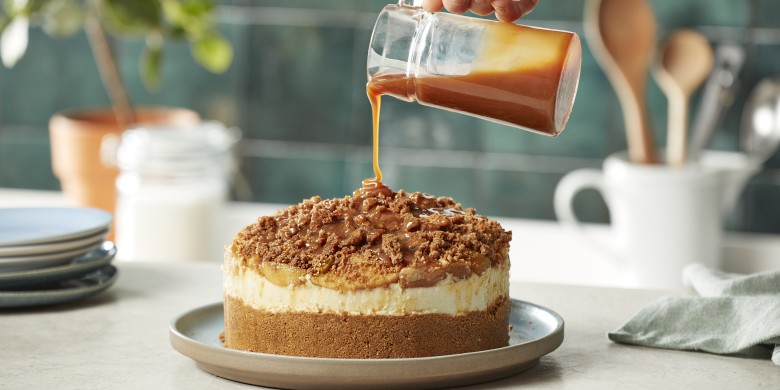 Appelkruimel cheesecake 