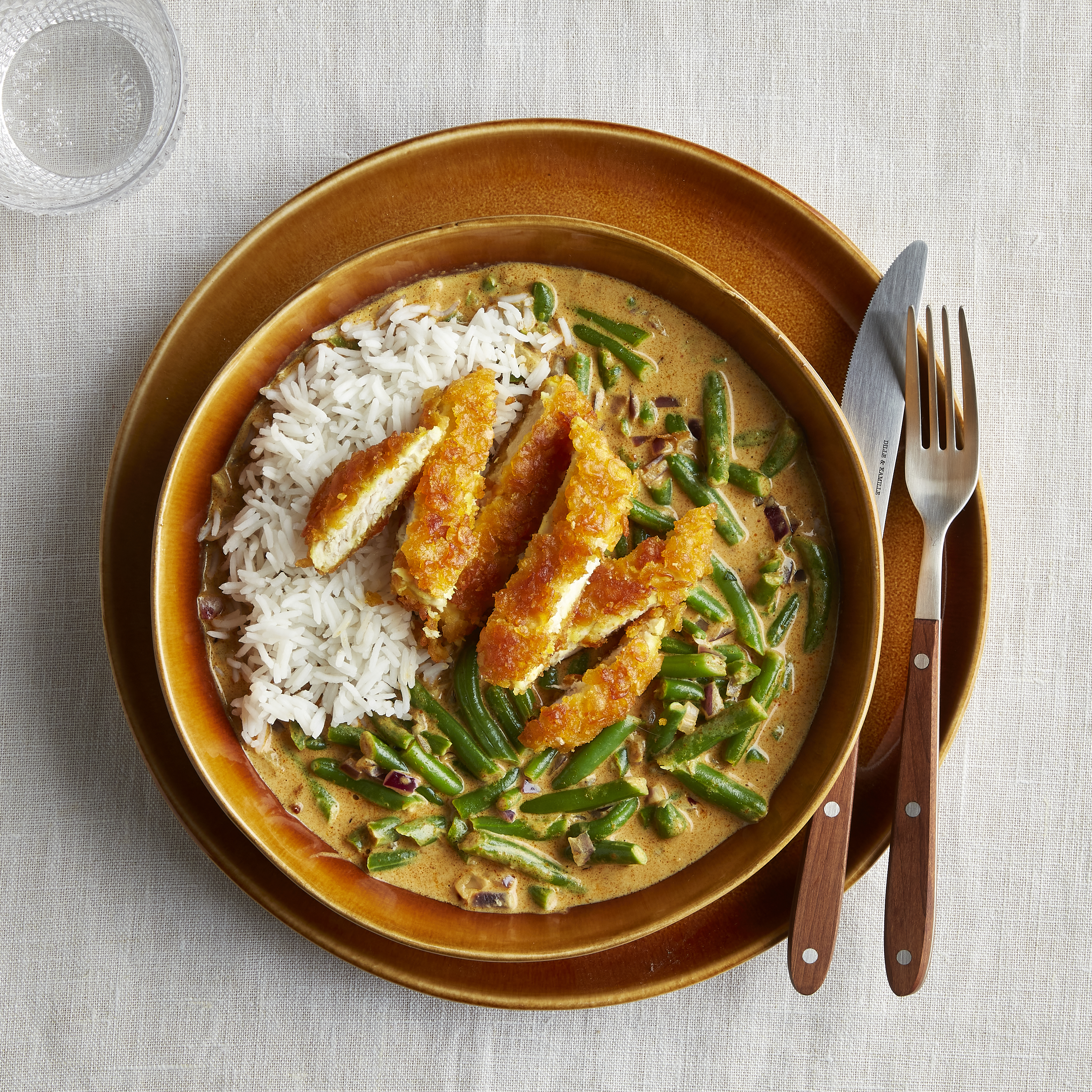 Curry met kip en kokosmelk