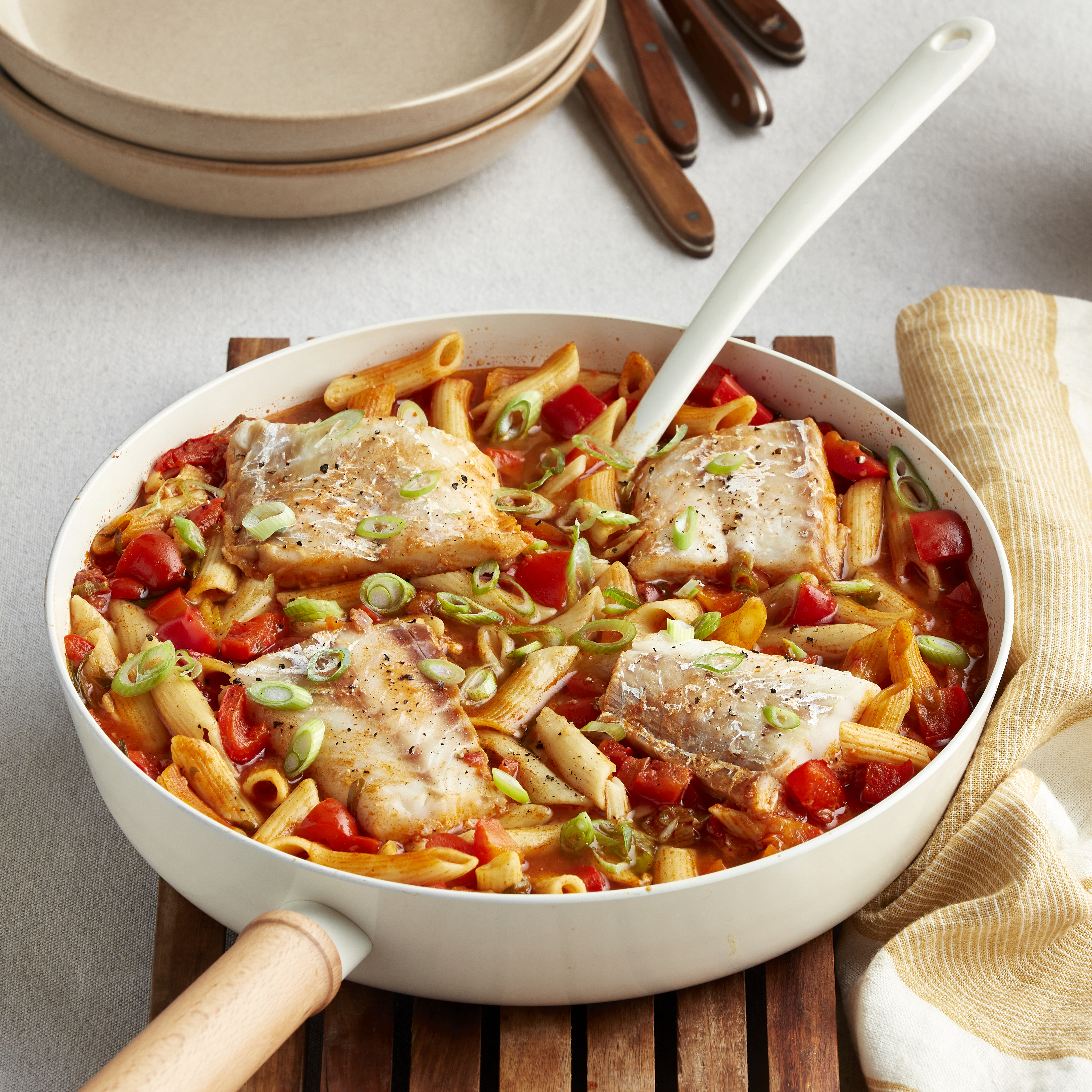 Visstoof in tomatensaus