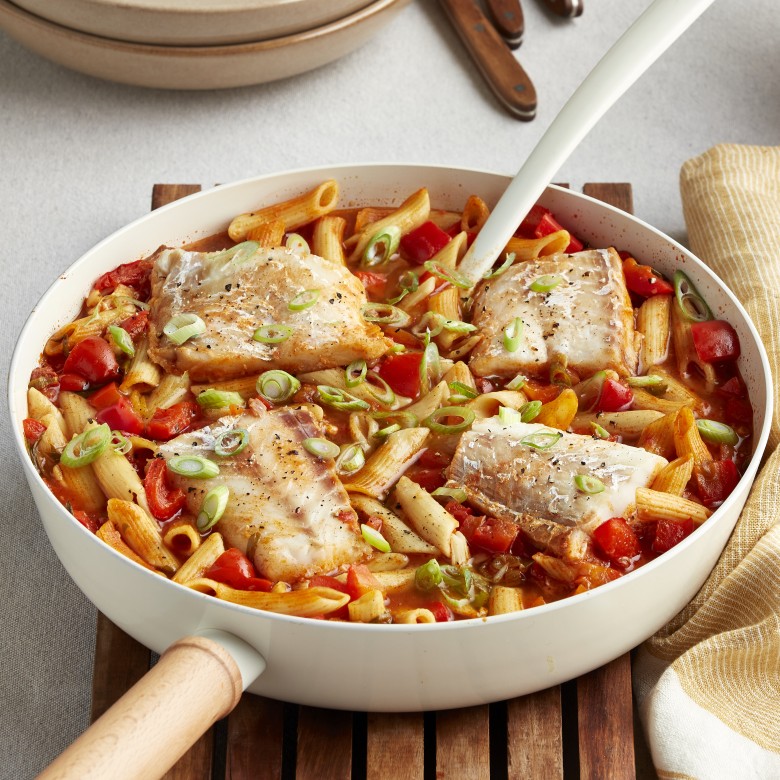 Visstoof in tomatensaus